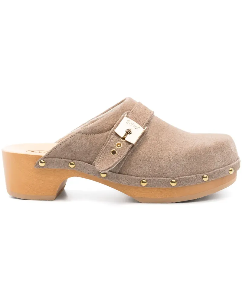 Scholl Pescura Clogs 45mm - Nude Nude