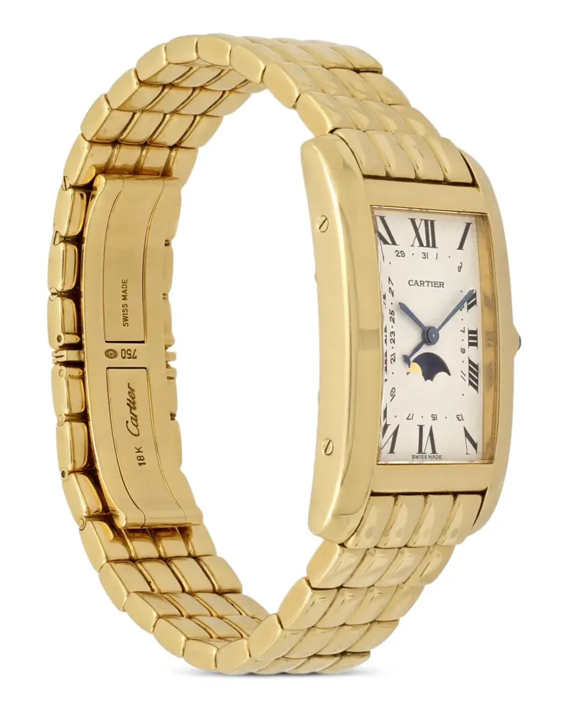Cartier Tank Americaine Moon Phase Armbanduhr 31mm - Weiß Weiß