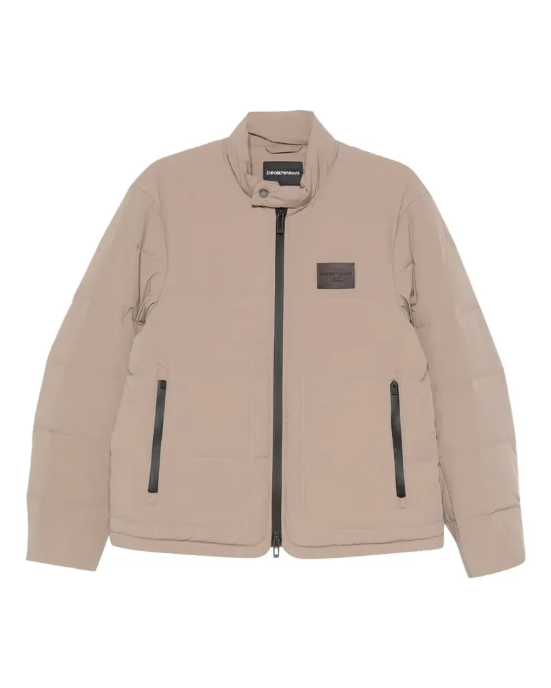 Emporio Armani Gefütterte Jacke mit Reißverschluss - Nude Nude