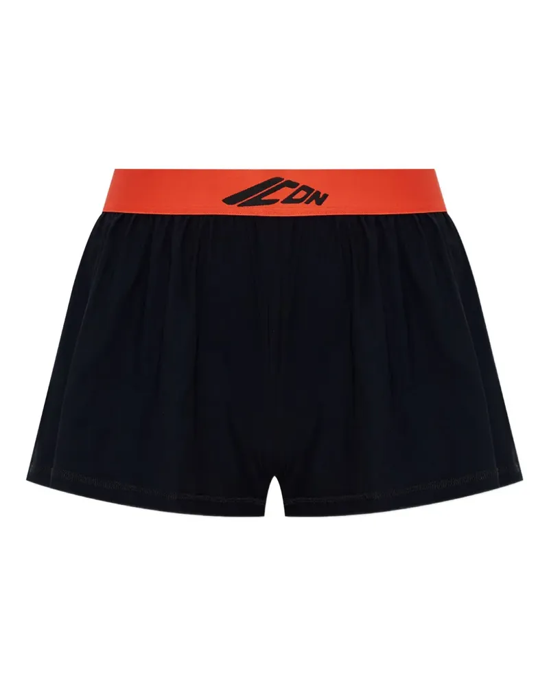 Dsquared2 Shorts mit Icon-Verzierung - Schwarz Schwarz