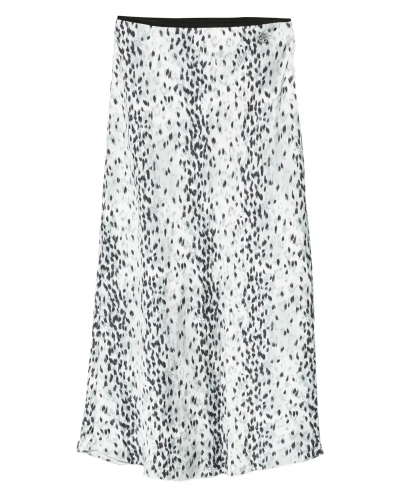 Karl Lagerfeld Rock mit Print - Weiß Weiß