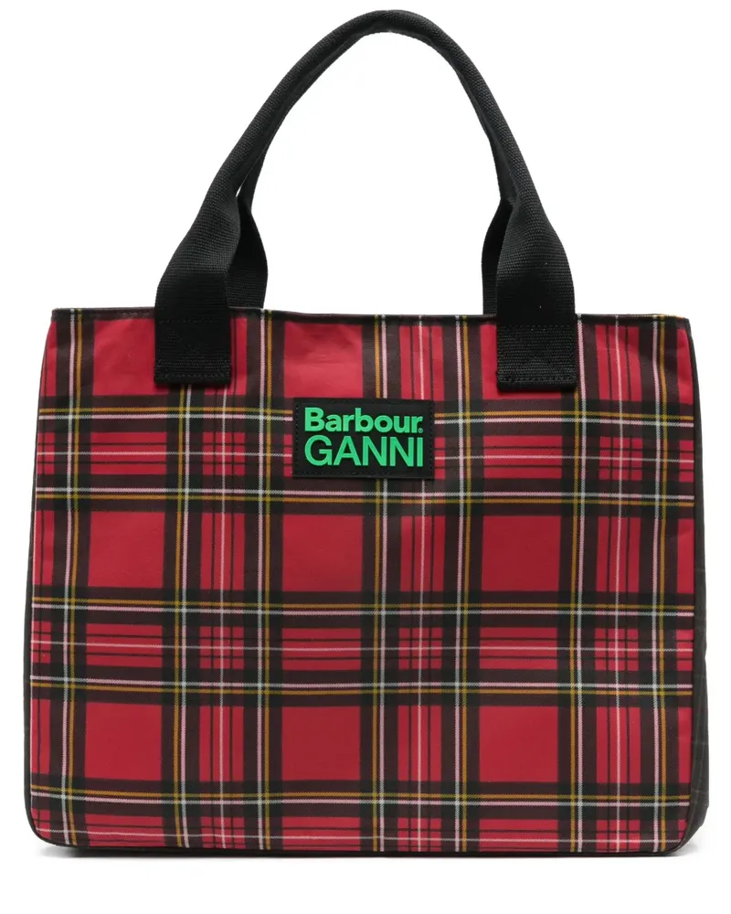 Barbour tartan logo-detail tote bag - Rot Rot