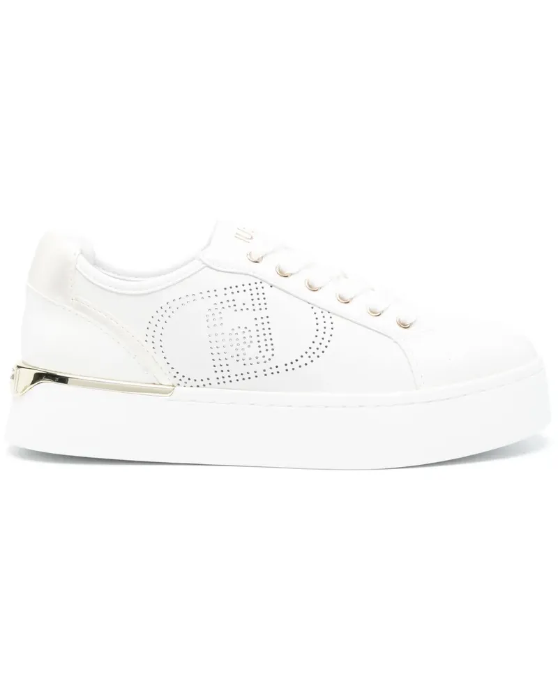 Liu Jo Sneakers mit perforiertem Logo - Weiß Weiß