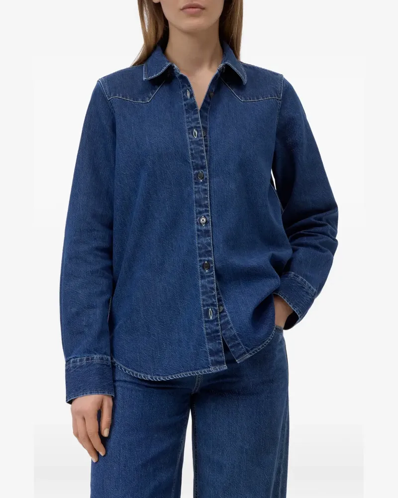 Closed western-style long-sleeve denim shirt - Blau Blau