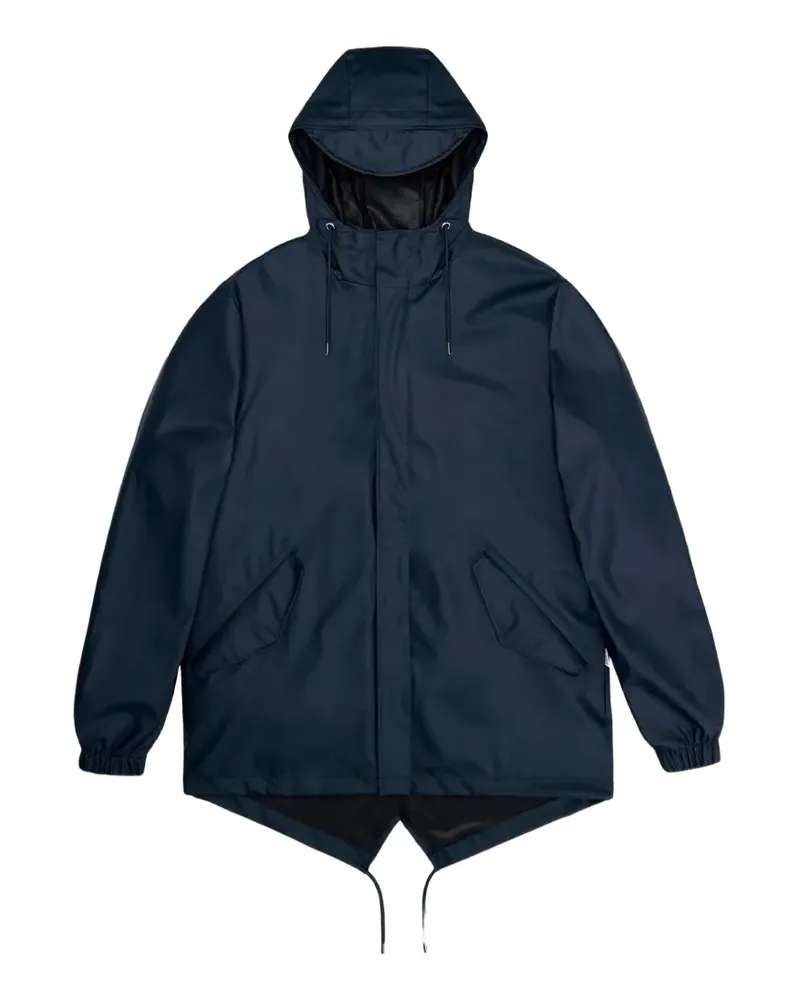 RAINS Fishtail coat - Blau Blau
