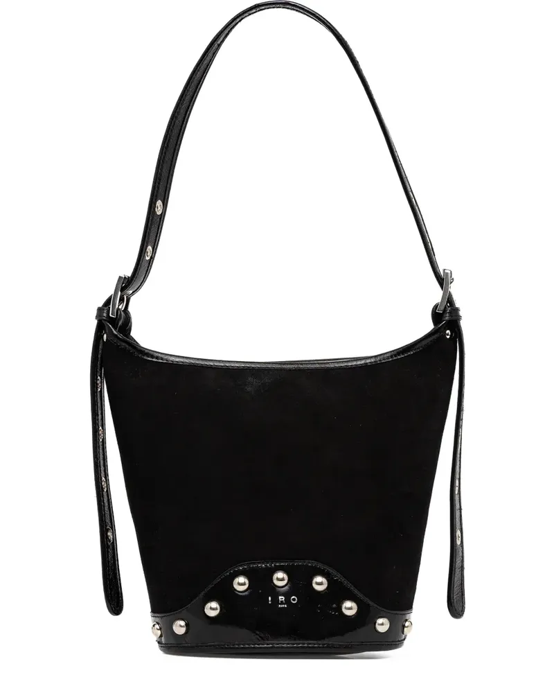 IRO mini studded tote bag - Schwarz Schwarz