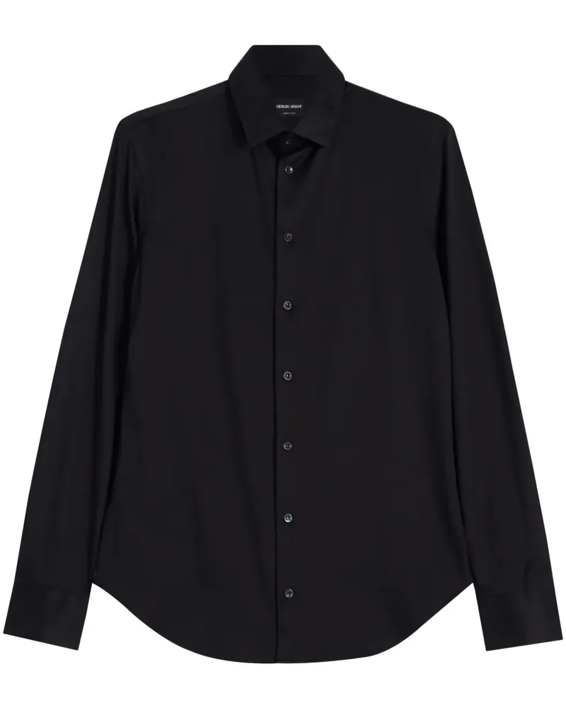 Giorgio Armani Klassisches Hemd - Schwarz Schwarz
