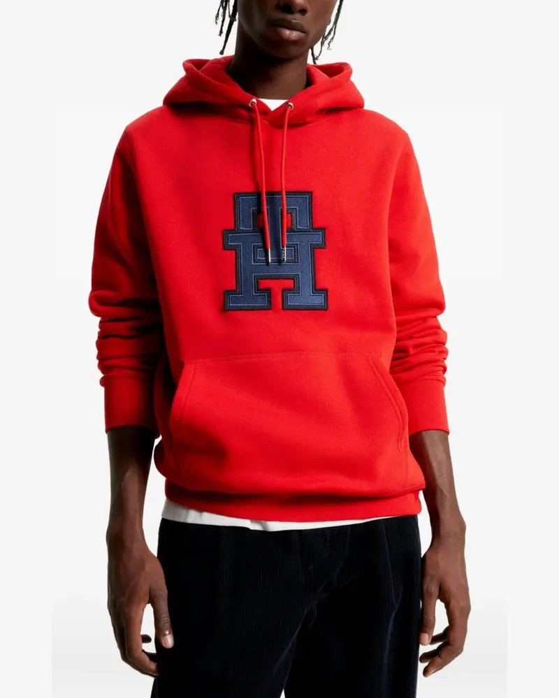 Tommy Hilfiger Sweatshirt mit Applikation - Rot Rot