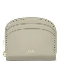 A.P.C. Mini Demi-Lune Portemonnaie Grün