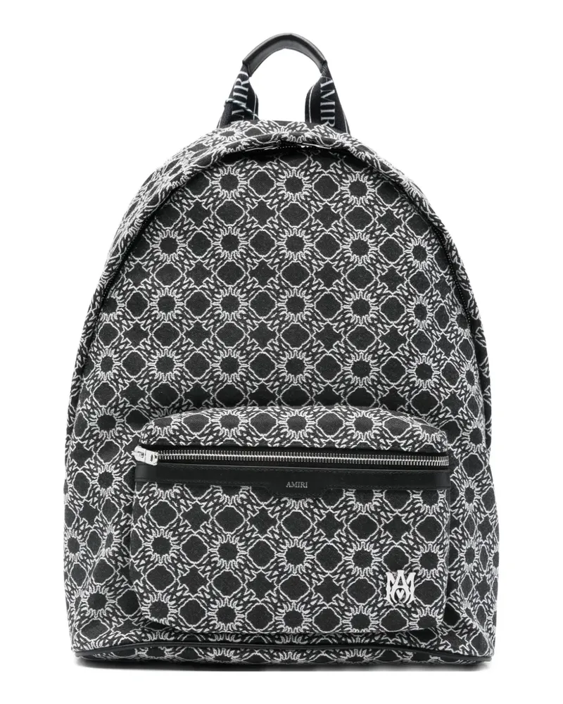 Amiri Ma Quad patterned backpack - Schwarz Schwarz