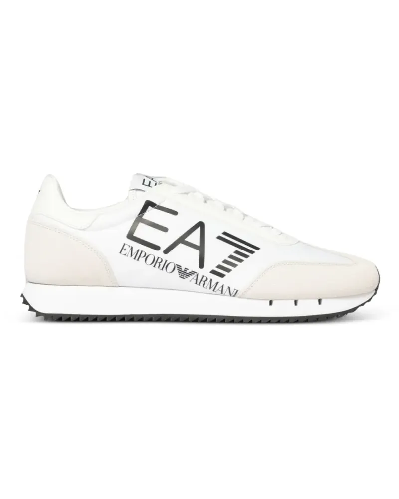 EA7 Sneakers mit Logo-Print - Weiß Weiß