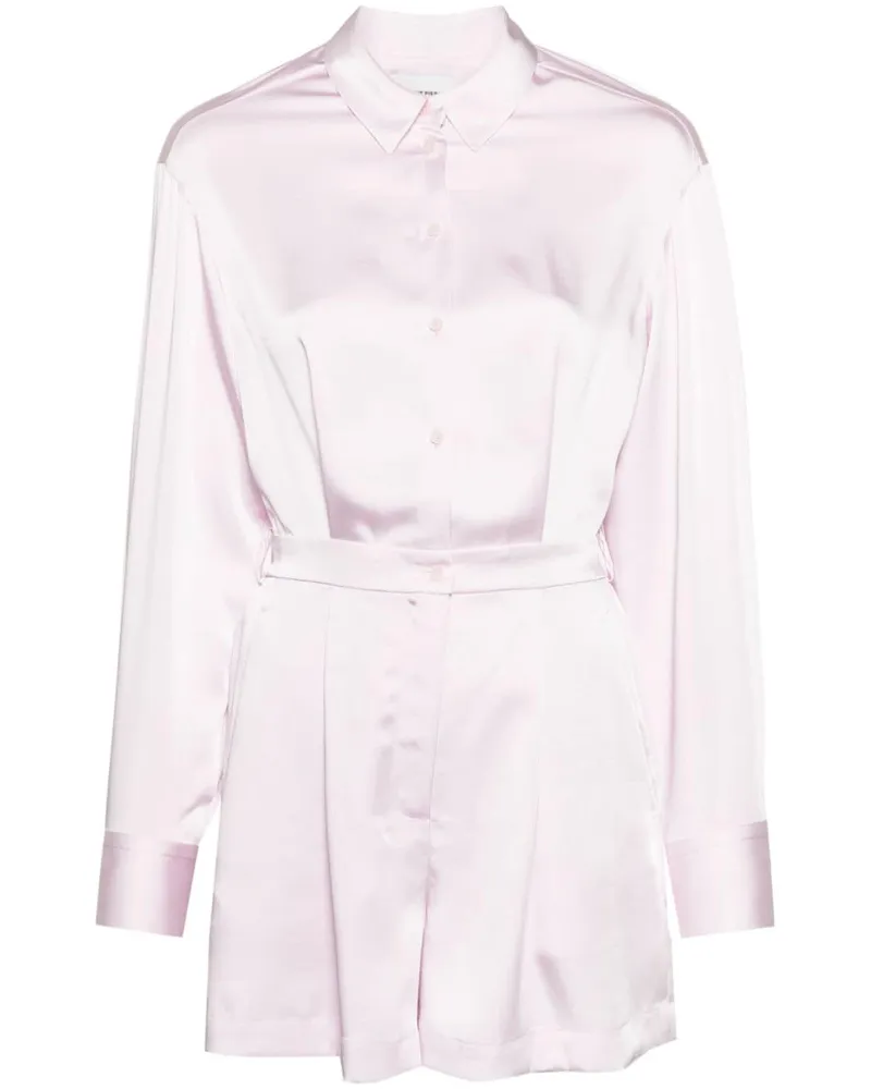 Claudie Pierlot Langärmliger Playsuit Rosa