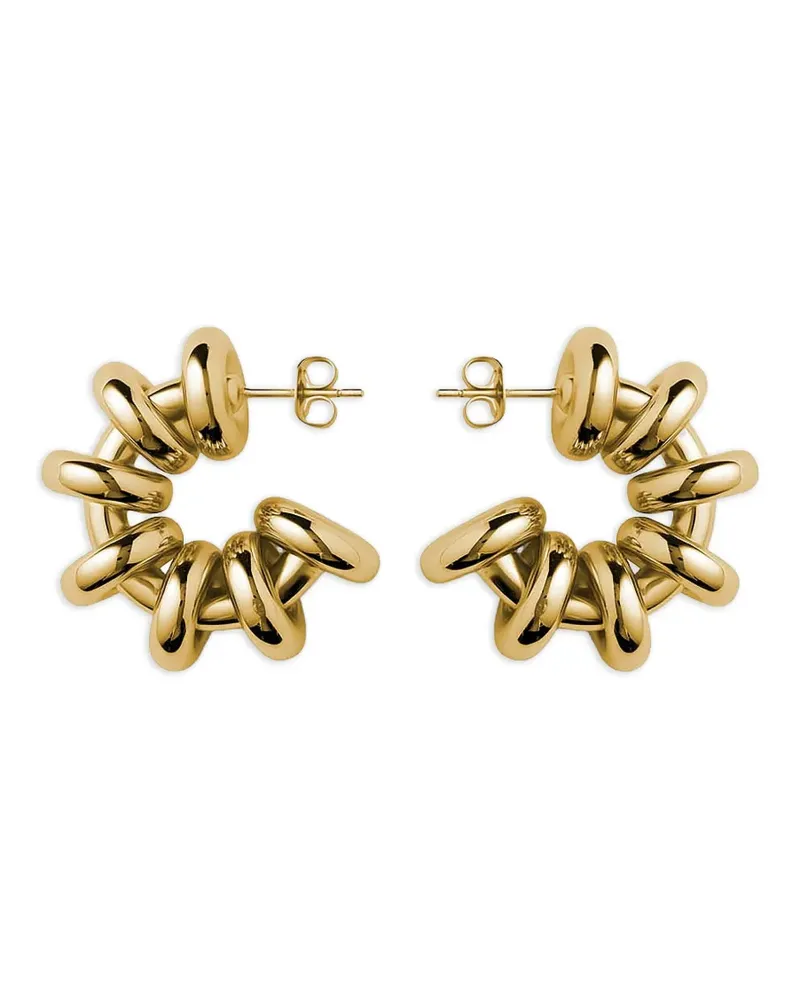 ÉLIOU Biblo hoop-design earrings - Gold Gold