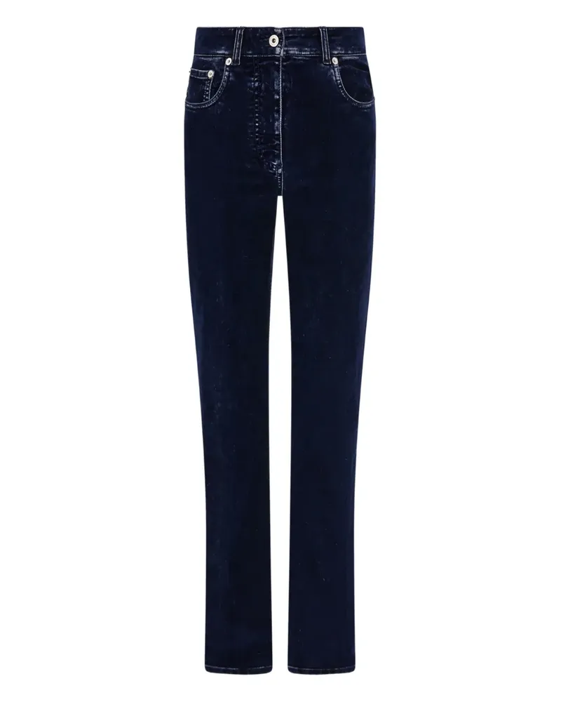 Ferragamo Beflockte Hose im Five-Pocket-Design - Blau Blau