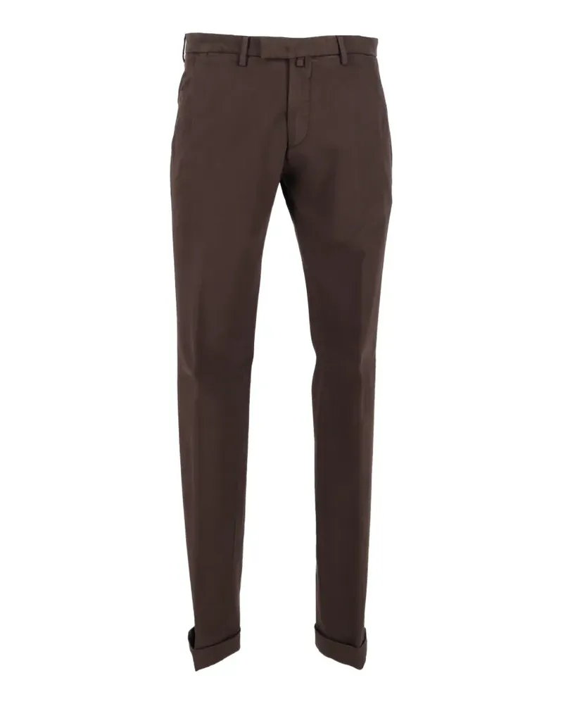 Briglia 1949 Gerade Hose mit Umschlag - Braun Braun