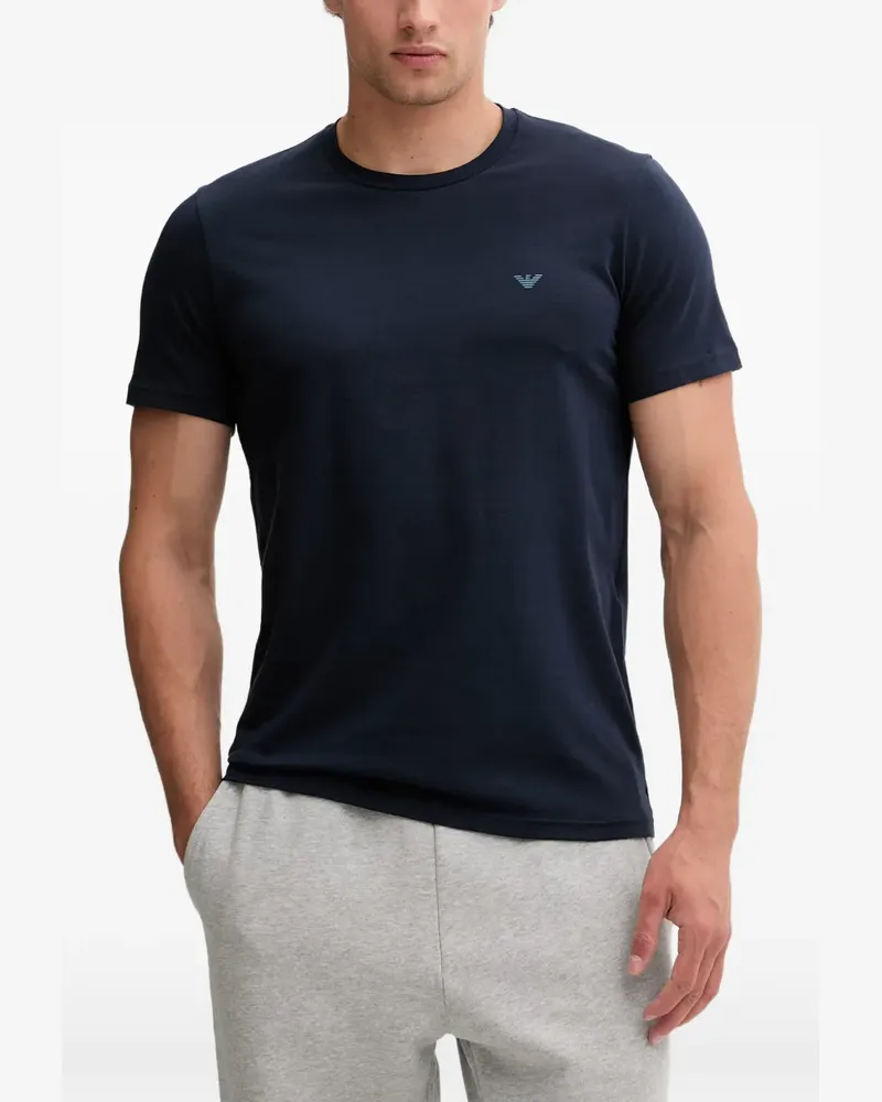 Emporio Armani T-Shirts mit Logo-Print (2er-Set) - Blau Blau
