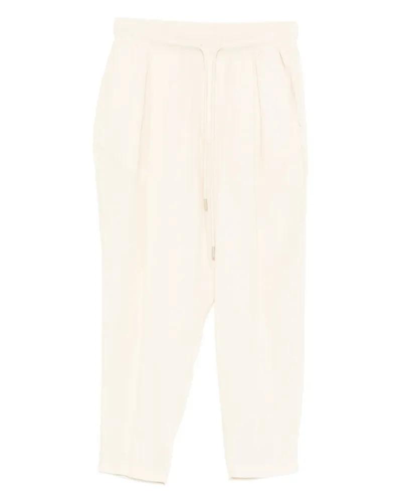 Yes London Bundfaltenhose mit Kordelzug - Nude Nude