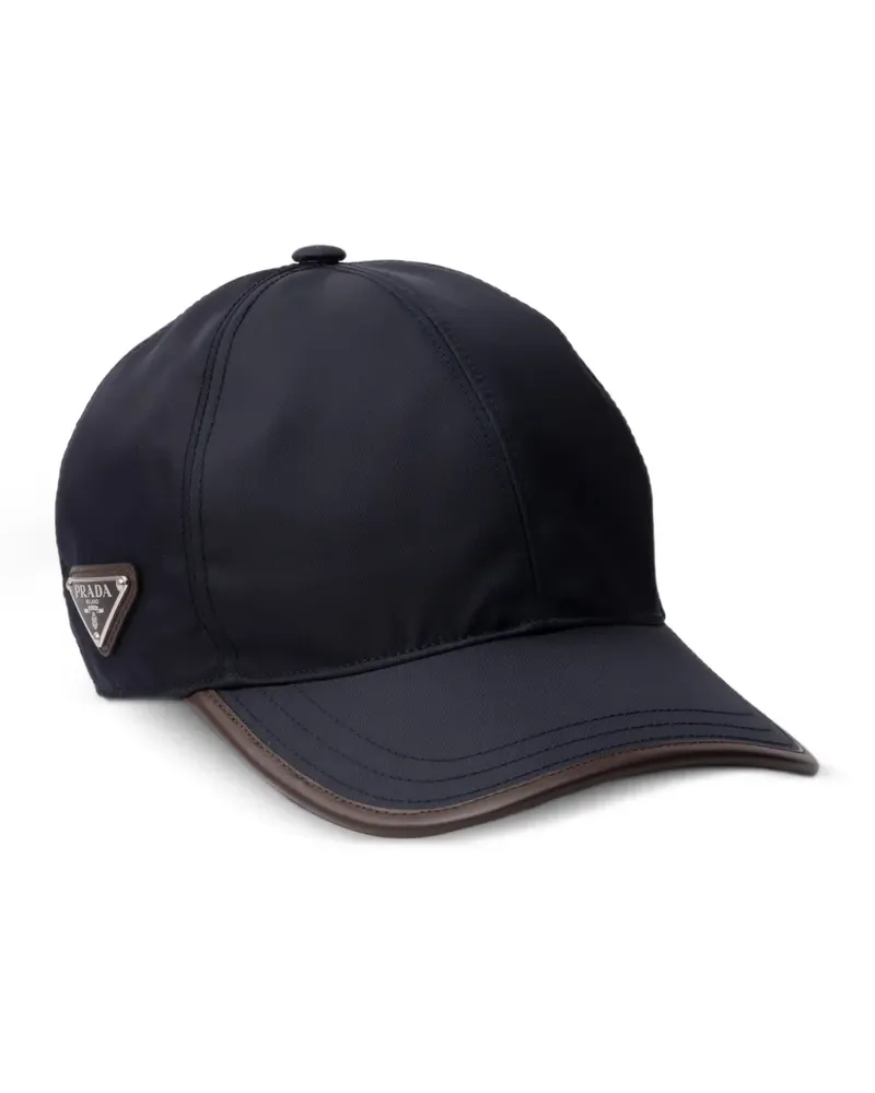 Prada Speedrock enamelled-triangle baseball cap - Blau Blau