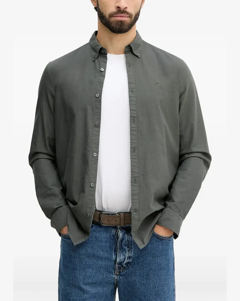 Lindbergh button-down long-sleeve shirt - Grün Grün