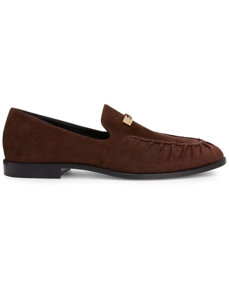 Giuseppe Zanotti Jareth Loafer aus Samt - Braun Braun