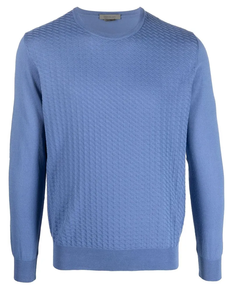 Corneliani Klassisches Sweatshirt Blau