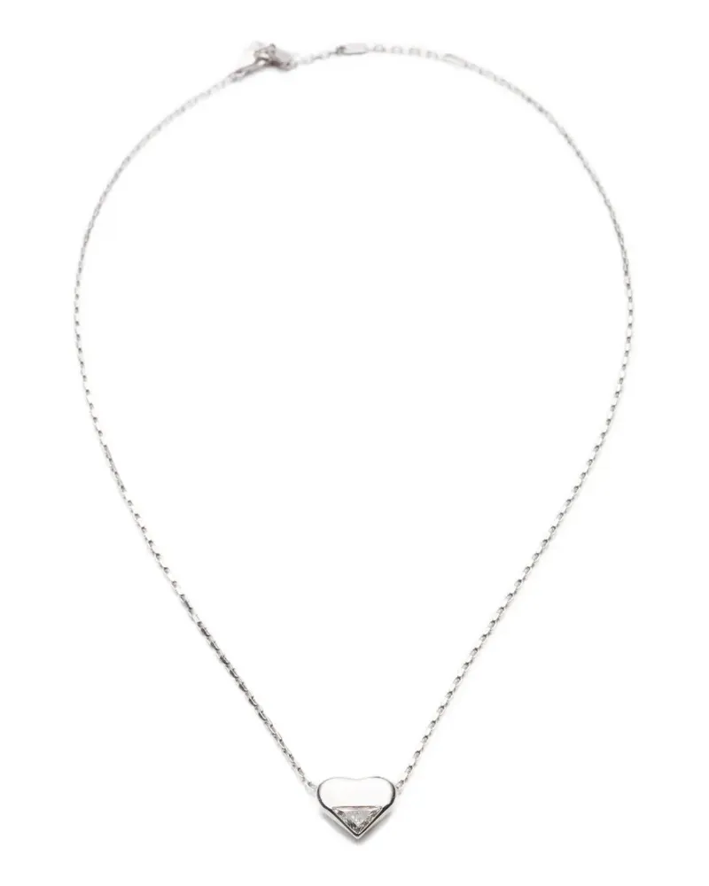 Prada Eternal Gold Nano Heart diamond necklace - Silber Silber
