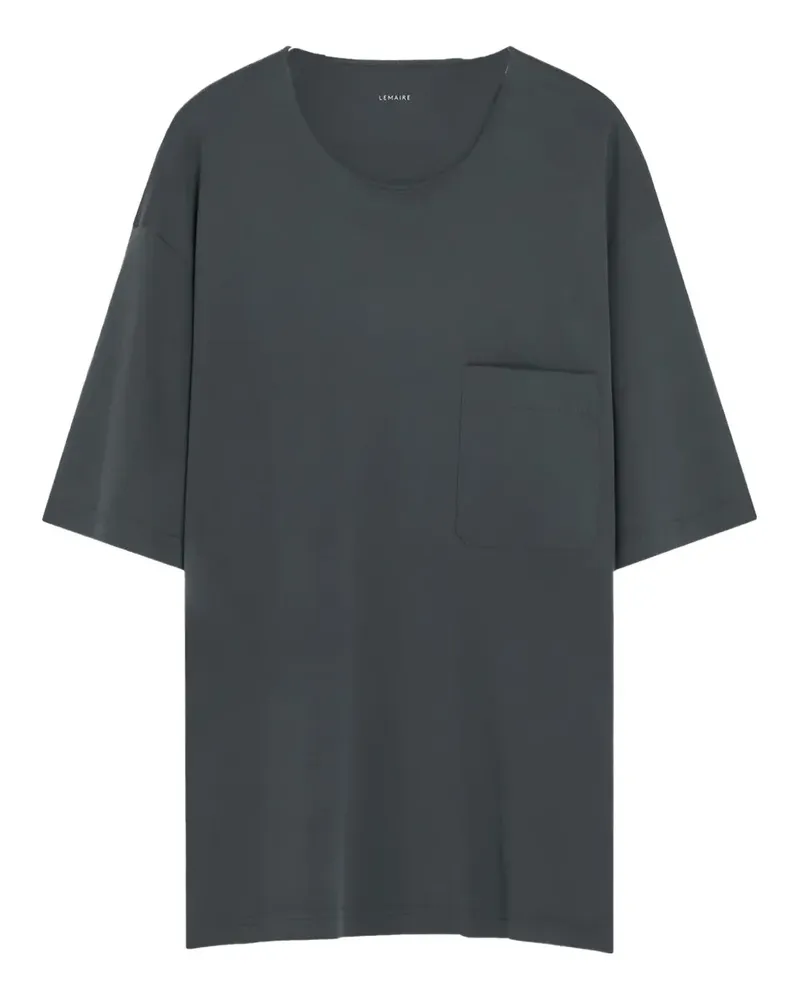 Christophe Lemaire T-Shirt mit aufgesetzter Tasche - Grau Grau