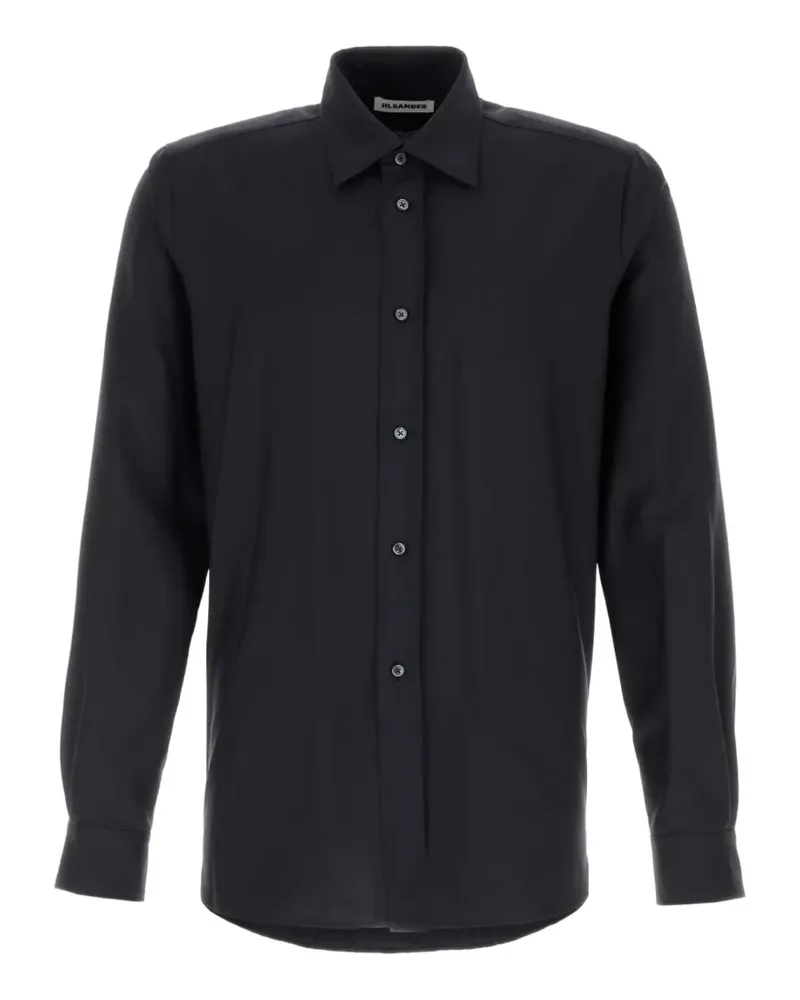 Jil Sander long-sleeve button-down shirt - Schwarz Schwarz
