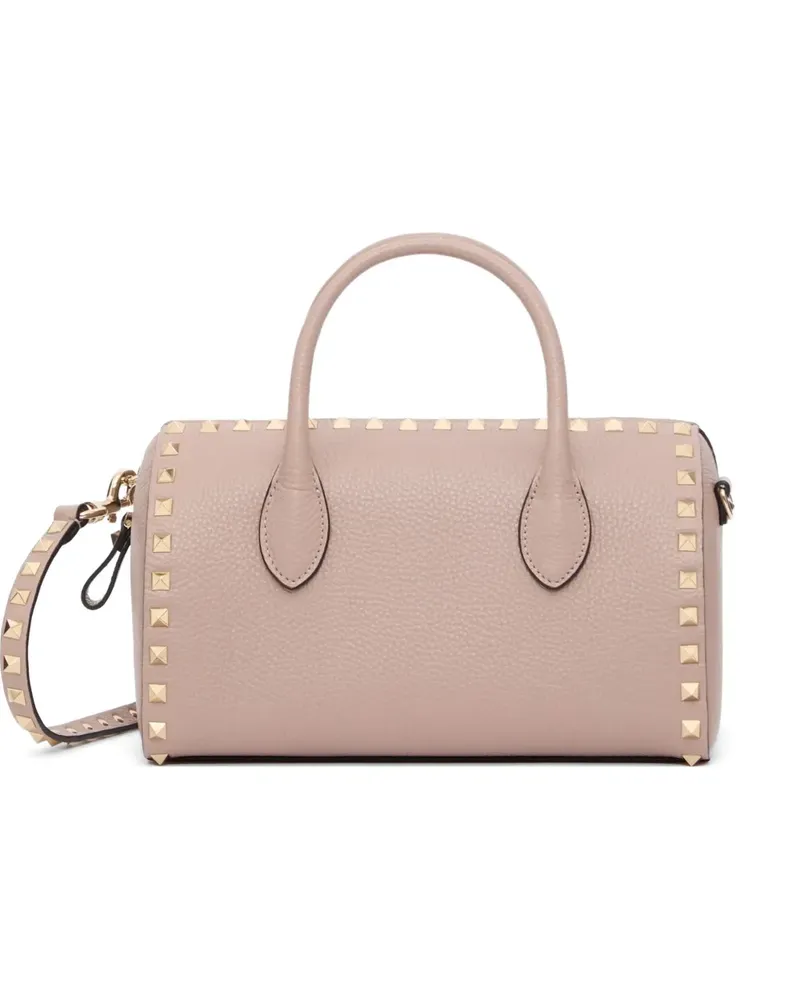 Valentino Garavani Rockstud Handtasche aus körnigem Kalbsleder - Rosa Rosa