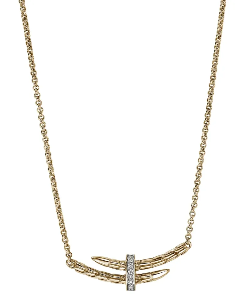 John Hardy 14K yellow gold diamond necklace Gold