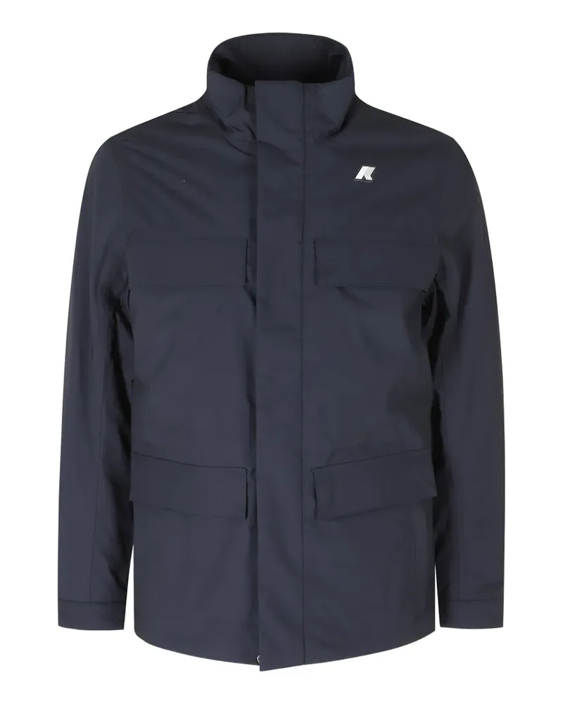 K-Way Manuene Jacke mit Taschen - Blau Blau