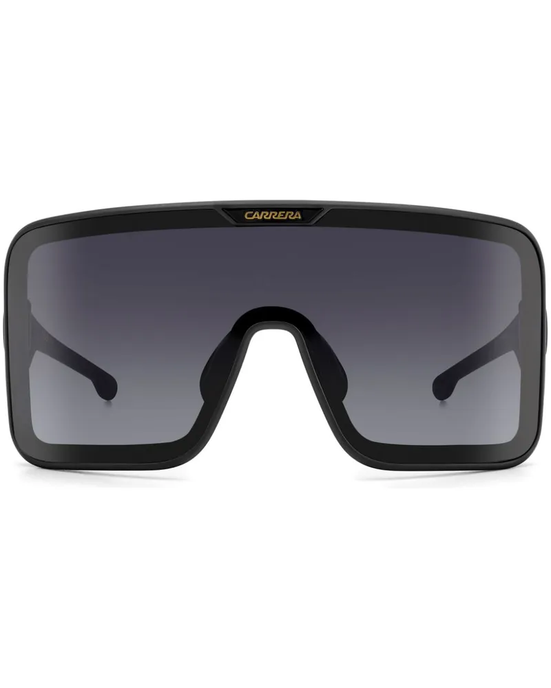 Carrera Flagbag Sonnenbrille mit Shield-Gestell - Schwarz Schwarz