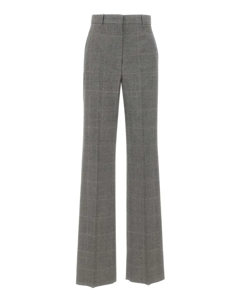 Max Mara Hose mit Prince-of-Wales-Karomuster - Grau Grau
