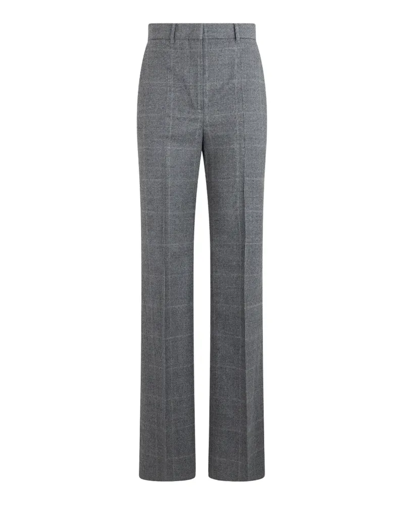 Max Mara Prince of Wales check wide-leg trousers - Grau Grau