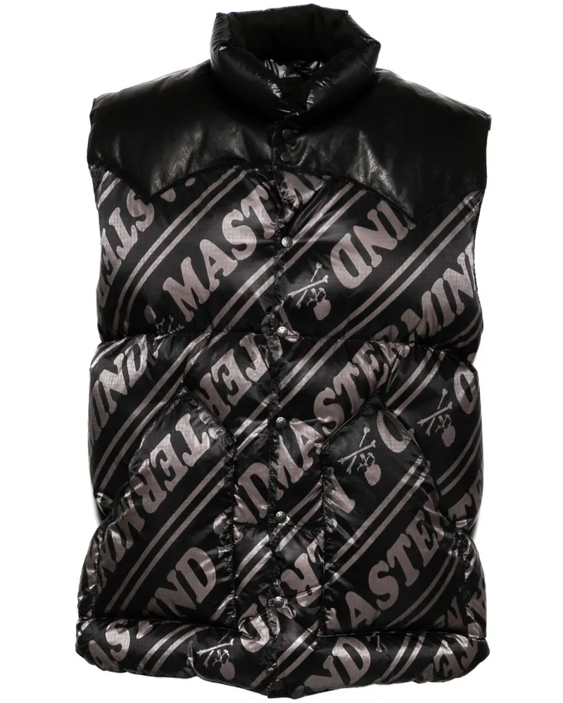 Mastermind World Jacke mit Logo-Print - Schwarz Schwarz