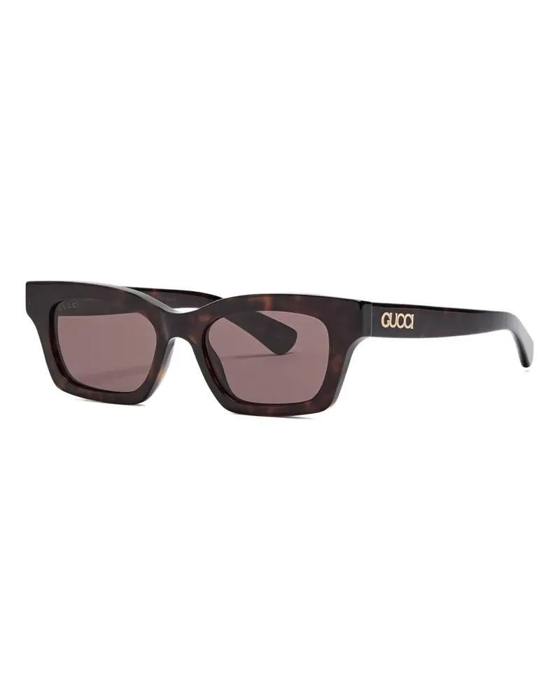 Gucci rectangle sunglasses - Braun Braun