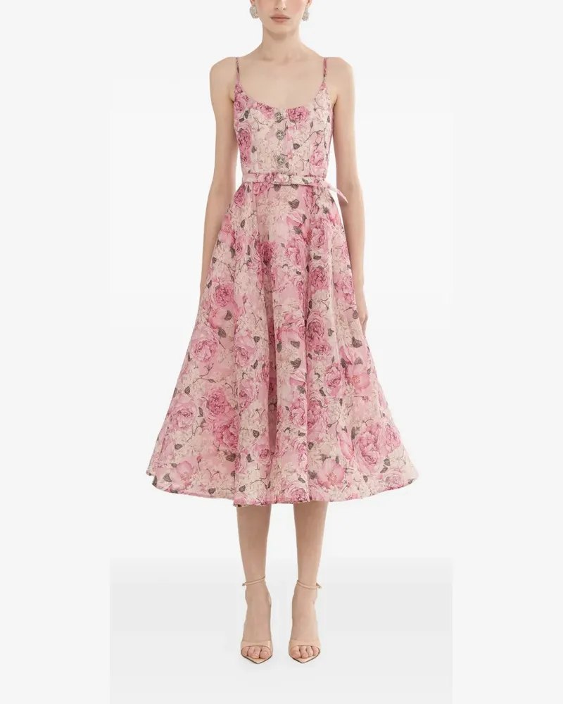 NISSA floral-print midi dress - Rosa Rosa