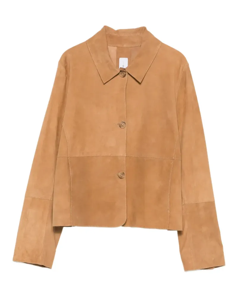 Bully buttoned suede jacket - Nude Nude