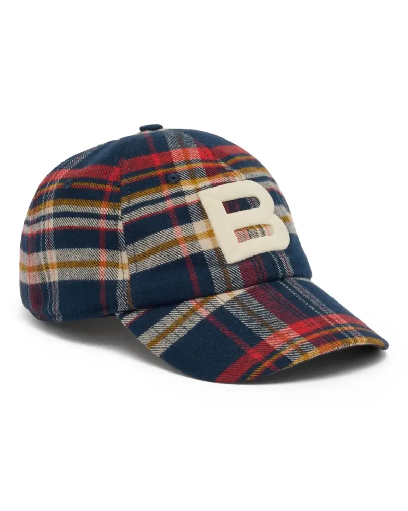 Bally Karierte Baseballkappe - Blau Blau