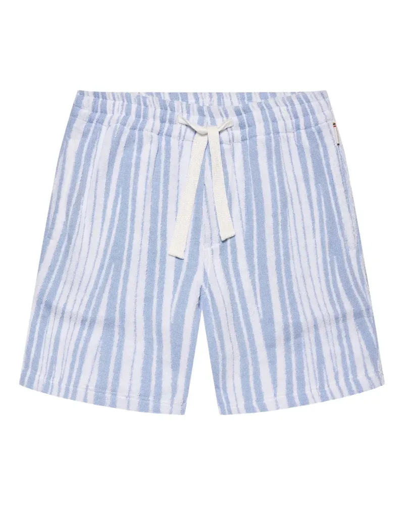 Orlebar Brown Trevone Shorts mit Frottee-Print - Blau Blau