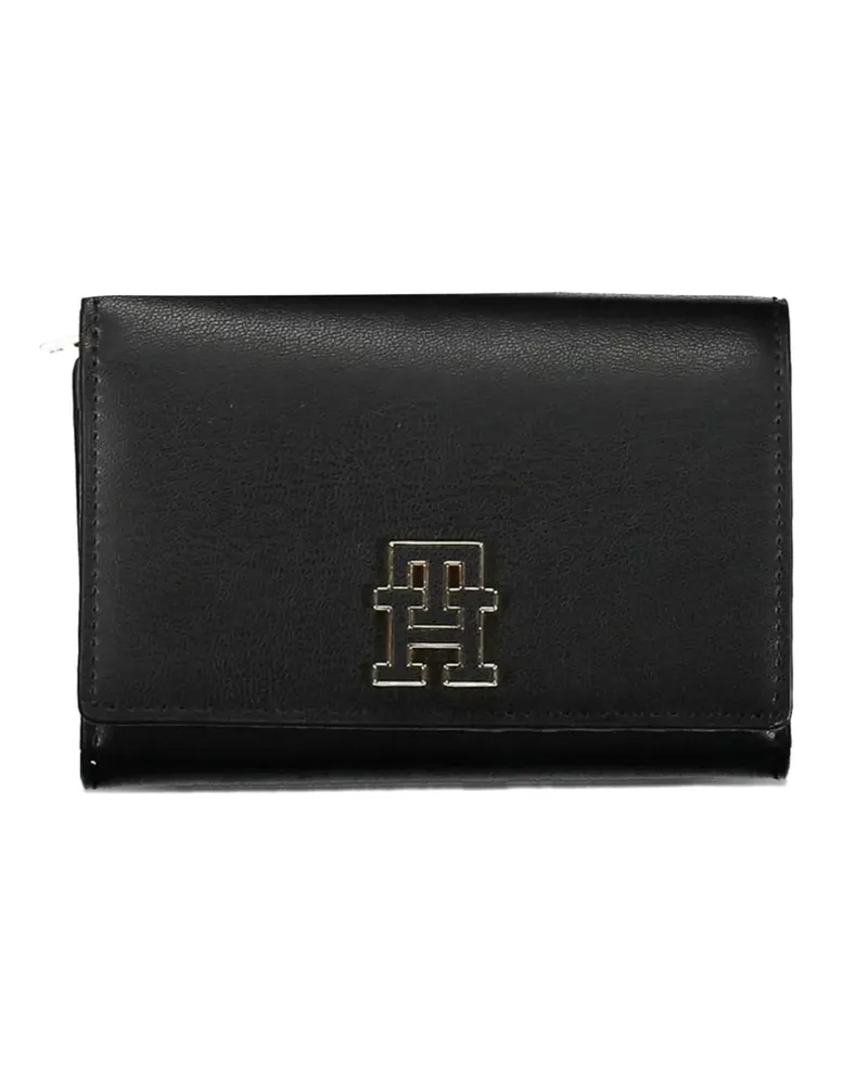 Tommy Hilfiger monogram trifold wallet - Schwarz Schwarz