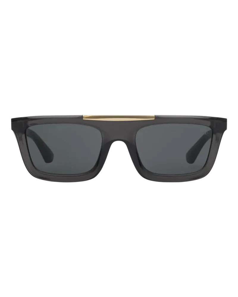 Burberry Sonnenbrille mit eckigem Gestell - Schwarz Schwarz