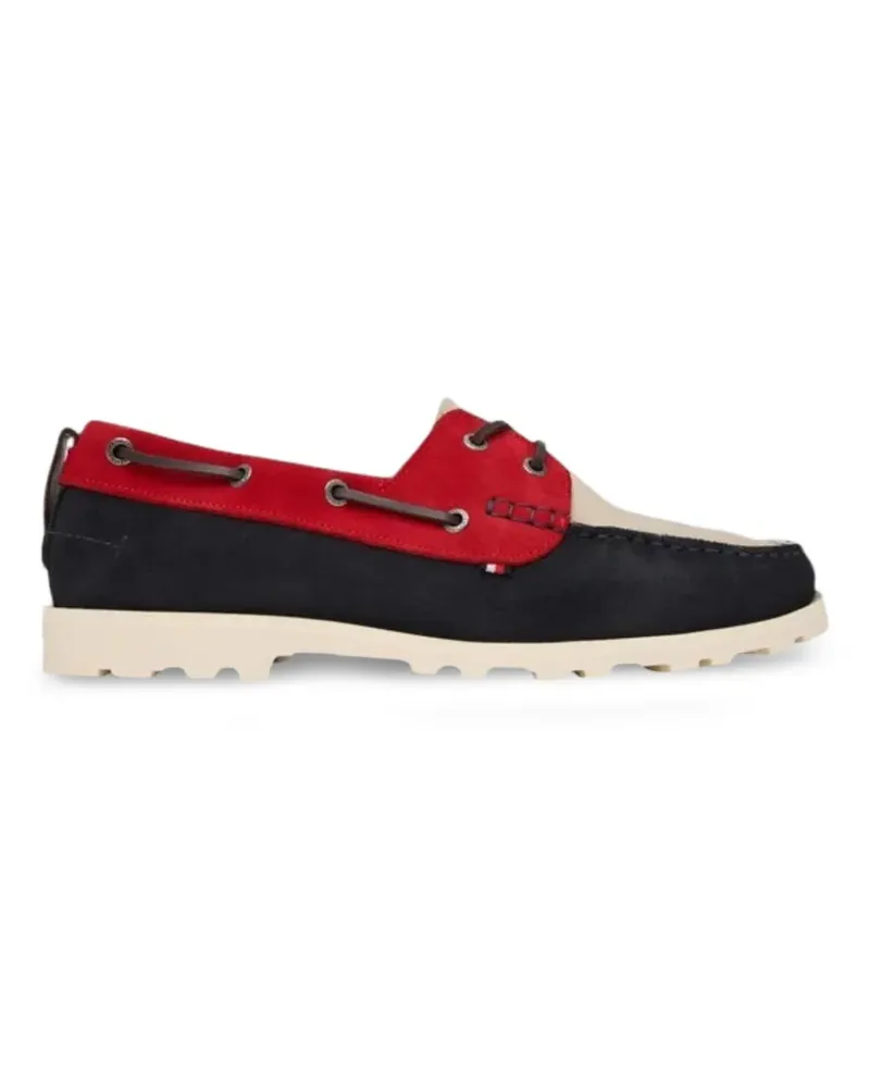 Tommy Hilfiger suede boat shoes - Schwarz Schwarz