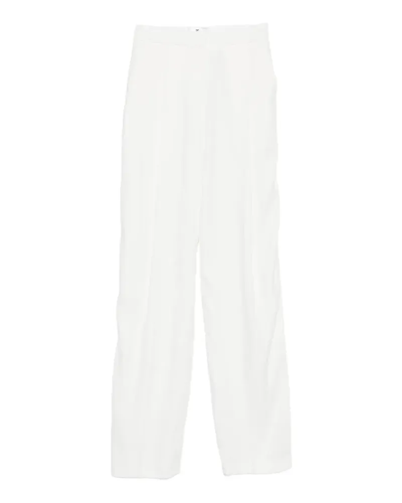 Elisabetta Franchi Plissierte Hose - Weiß Weiß