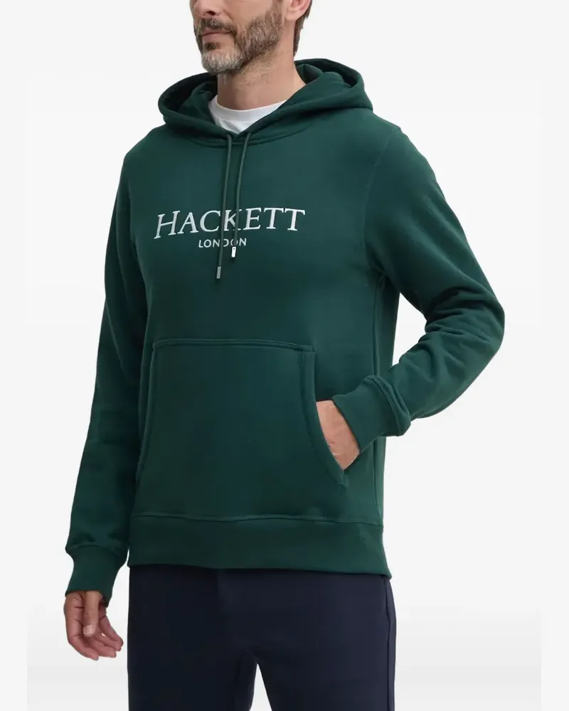 Hackett Hoodie mit Logo-Stickerei - Grün Grün