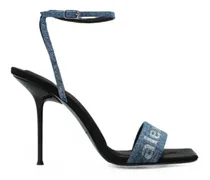 Julie Jeans-Sandalen mit Logo-Verzierung - Blau