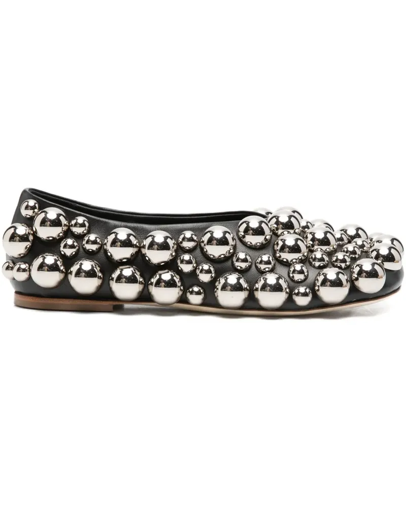 A.W.A.K.E. Dora square-toe ballerina shoes - Schwarz Schwarz