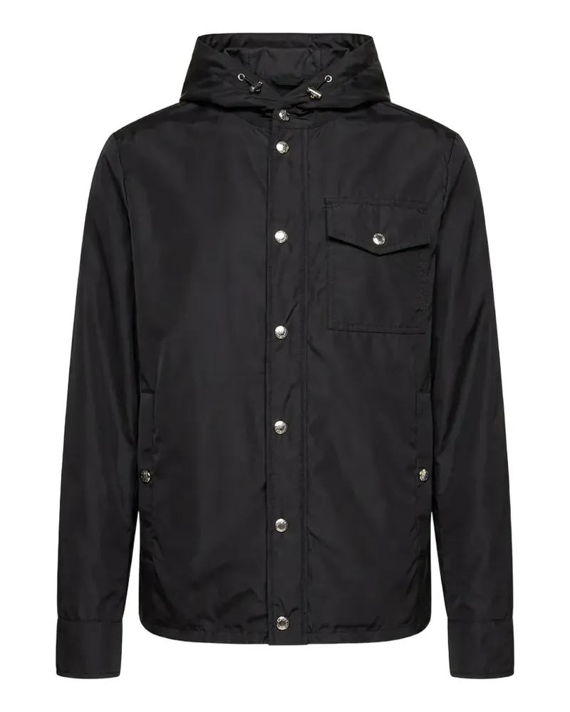 Moncler Duvainne logo-patch jacket - Schwarz Schwarz