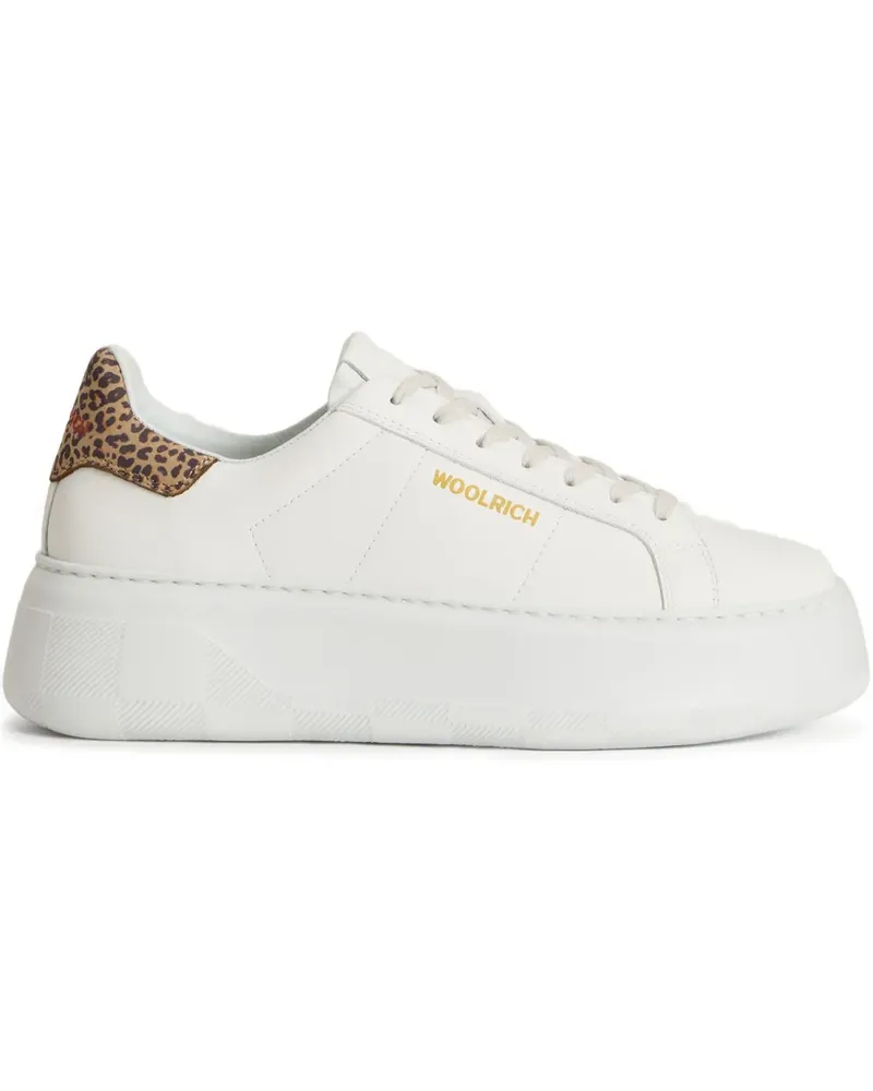 Woolrich Sneakers mit Leoparden-Print - Weiß Weiß