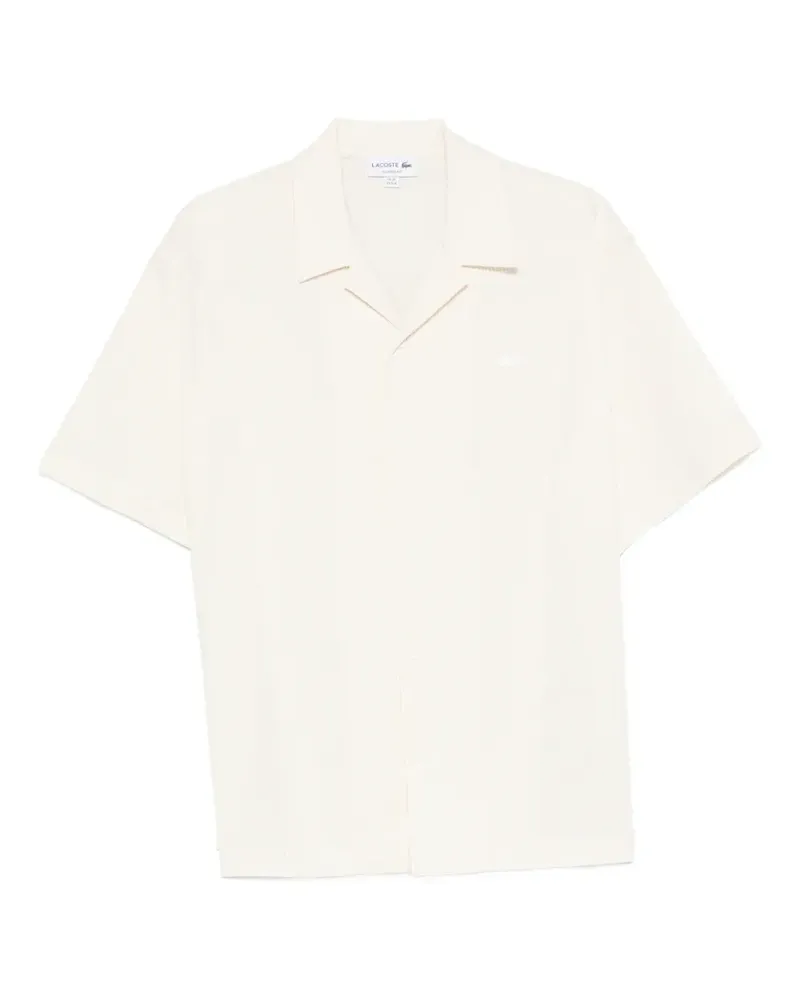 Lacoste seersucker striped shirt - Nude Nude